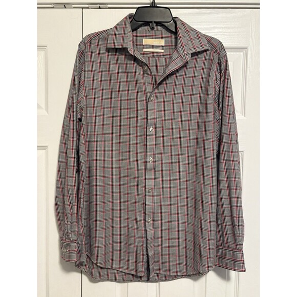 Michael Kors Men’s Button Up Shirt Size Large Slim Fit - Picture 1 of 6